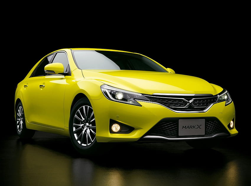 Black Toyota Toyota Mark X Yellow ...wallha HD wallpaper