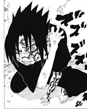 sasuke uchiha curse mark drawing