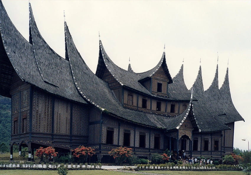 Pagaruyung Palace, West Sumatera. Rumah gadang are the traditional houses of the Minangkabau. With the Minangkabau so… HD wallpaper
