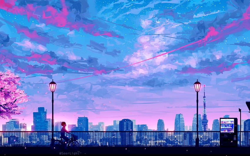 Scenery Tokyo Anime, estetika anime tokyo Wallpaper HD