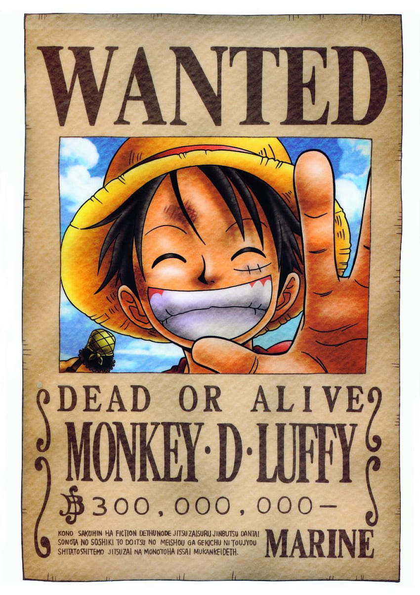 My One Piece that I made for fun, what do you think?, wanted poster one piece HD phone wallpaper