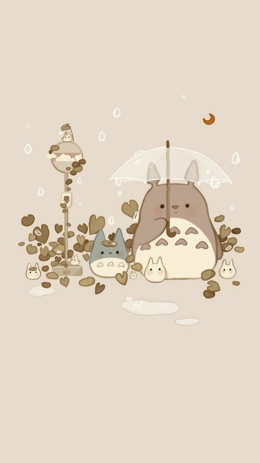 Kawaii Aesthetic Totoro, Totoro-Ästhetik HD-Handy-Hintergrundbild