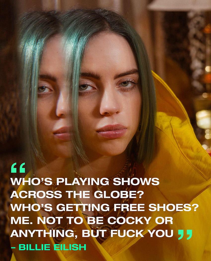 Billie Eilish Interview: The Most Talked, billie eilish iconic quotes HD phone wallpaper
