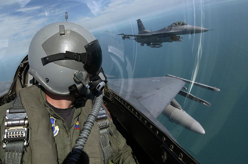 Piloto de combate de la Fuerza Aérea de EE. UU. ~ Bomba fondo de pantalla