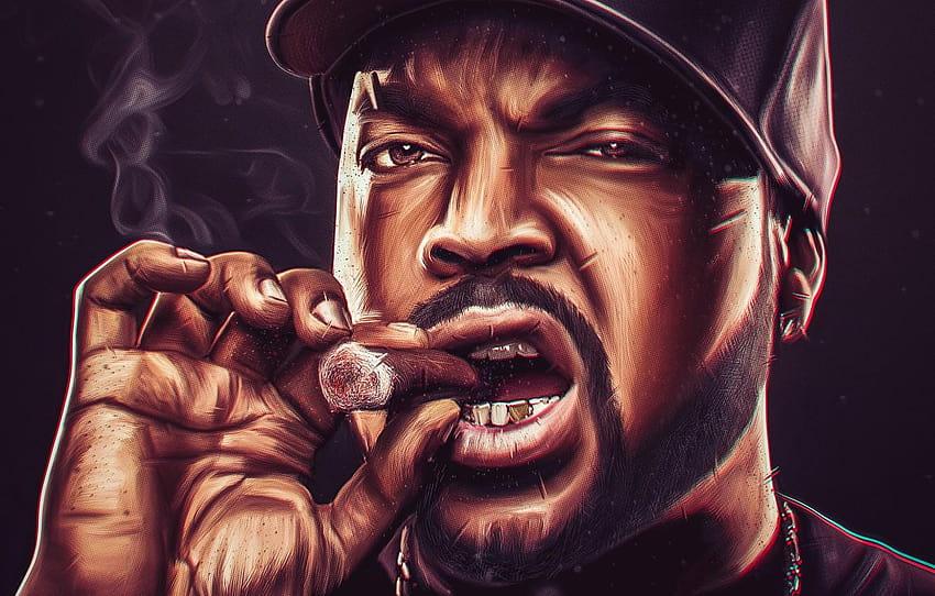 an epic anime of ice cube smoking on a motorcycle  Stable Diffusion   OpenArt