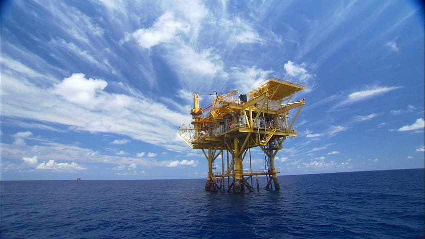 Bohrinsel ·①, Öl und Gas HD-Hintergrundbild