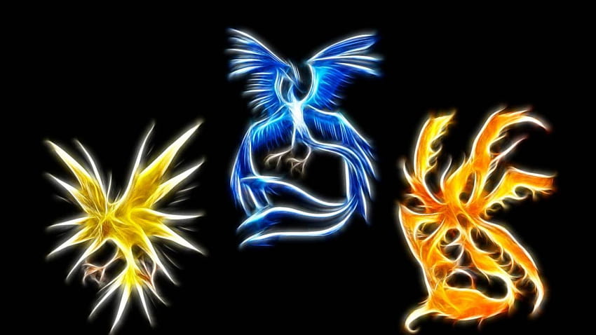 Pokémon Xy Zapdos 25, trío de pájaros legendarios fondo de pantalla