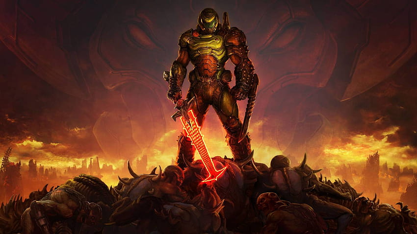 Doom Eternal, o DLC, doom eternal os deuses antigos papel de parede HD