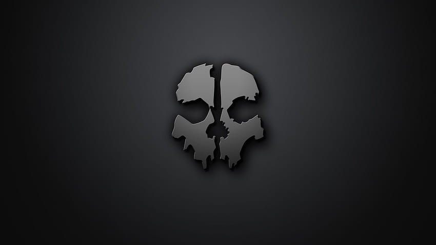 skull, Artwork, Minimalism, Gray Background, Call Of Duty, Call Of, call of duty ghosts mask HD wallpaper