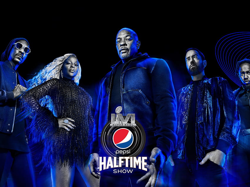 Kendrick Lamar, Dr. Dre, Eminem เตรียมพร้อมสำหรับการแสดงช่วงพักครึ่งเวลา Super Bowl ปี 2022 วอลล์เปเปอร์ HD