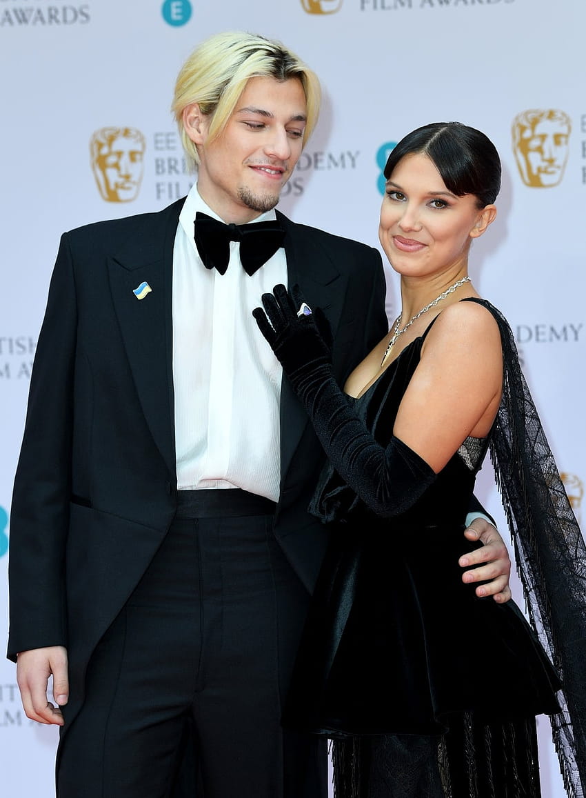 Millie Bobby Brown and Jake Bongiovi Make Red Carpet Debut at 2022 BAFTA Awards, millie bobby 2022 HD phone wallpaper