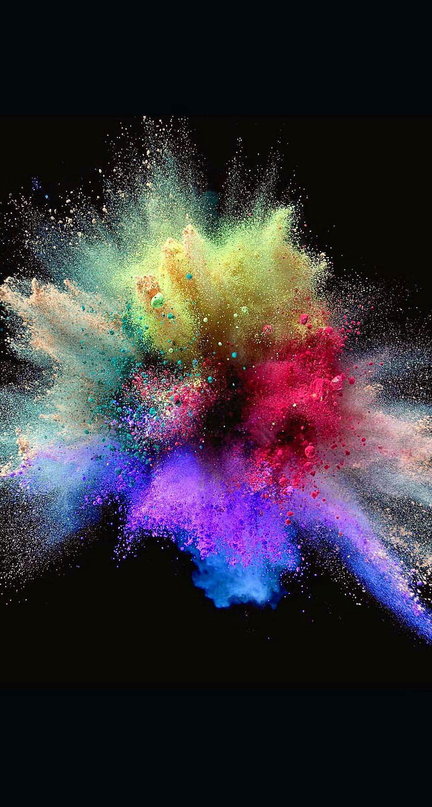 Chalk Explosion, color blast HD phone wallpaper