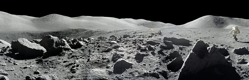 Apollo 11 aya iniş - Nasa, görevin 50. yıldönümünü kutlamak için ay yüzeyinden çarpıcı YENİ'yi ortaya koyuyor, ay yüzeyi HD duvar kağıdı