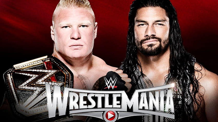 WWE Wrestlemania 31: Brock Lesnar กับ Roman Reigns วอลล์เปเปอร์ HD