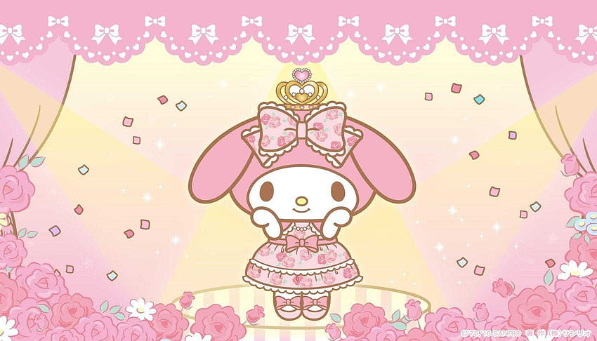 My Melody Hello Kitty Desktop Sanrio my melody love heart computer  Wallpaper png  PNGWing