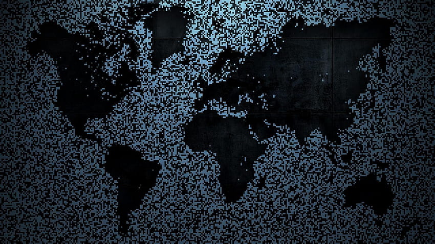 Dark world map HD wallpaper