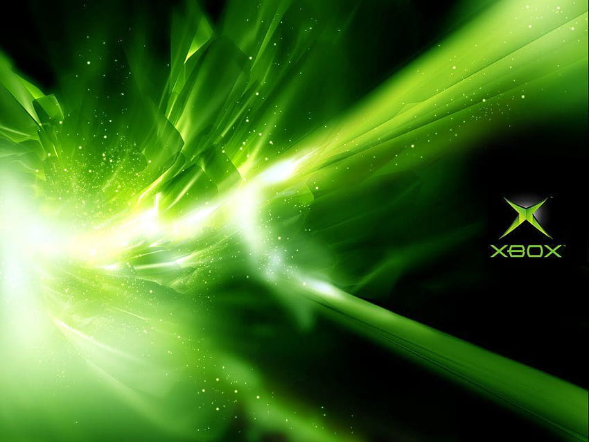 Old logo with green lightning, xbox HD wallpaper