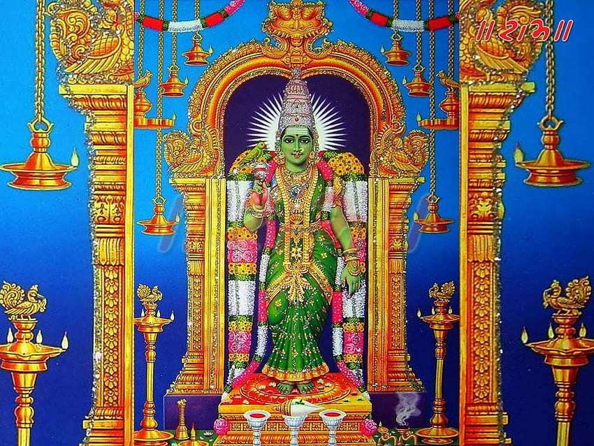 Sri meenakshi mandir, meenakshi amman HD wallpaper