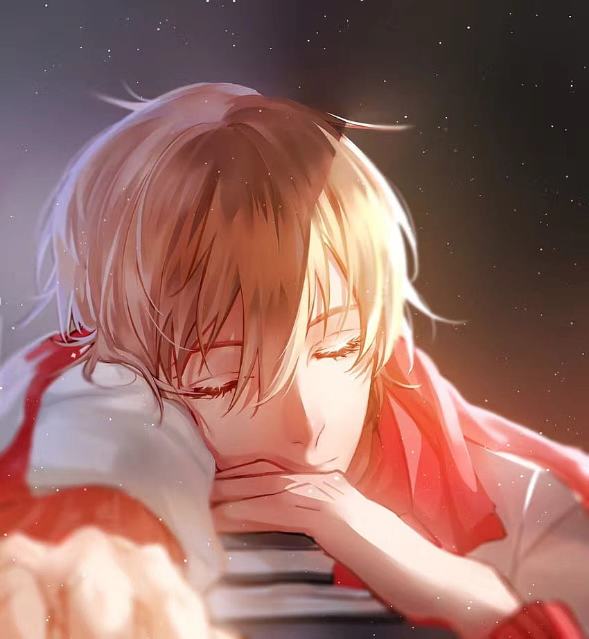 Holding a sleeping boy's hand is a DREAM. With that perfect light angle...  *caresses his front hair* Meow~, sleepy anime boy HD phone wallpaper |  Pxfuel