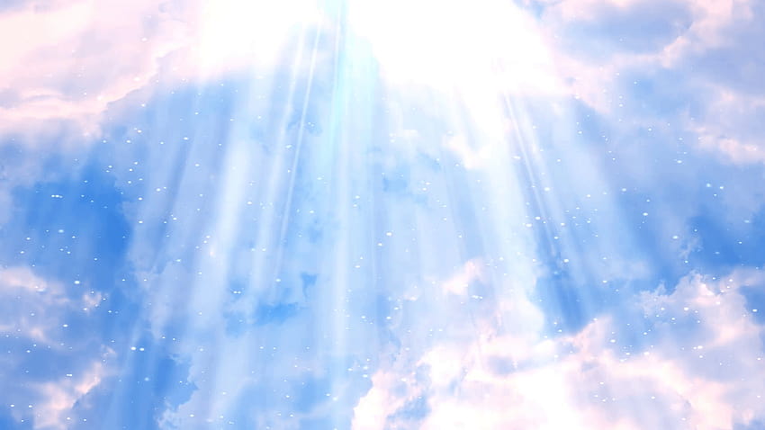 Heavenly Rays Clouds 2 Endlos wiederholbare Hintergründe Bewegungshintergründe, Himmelshintergrund HD-Hintergrundbild