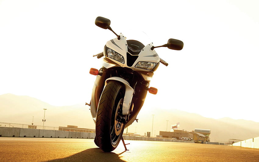 White and black motorcycle, Honda, cbr , cbr 600 rr, motorcycle, android cbr 600 HD wallpaper