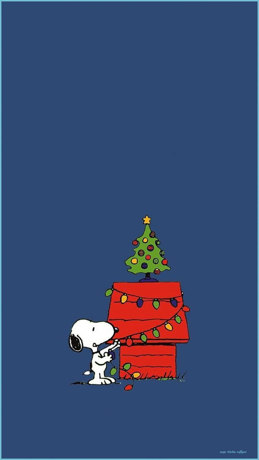 Snoopy Christmas iPhone, iPhone estetica natalizia Sfondo del telefono HD