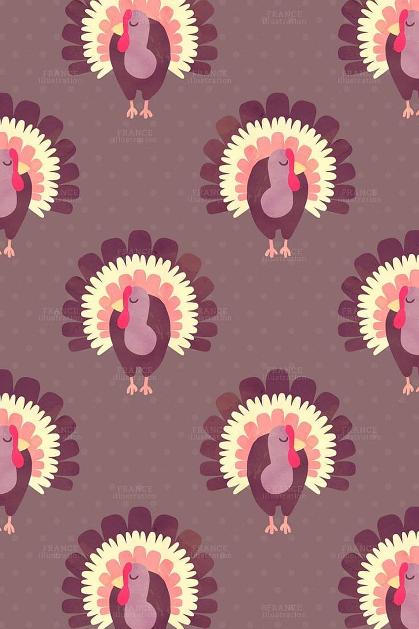 3 FOR 2. Fall Autumn Digital Papers. Thanksgiving Watercolor Pumpkin, Squirrel, C…, pink thanksgiving HD phone wallpaper