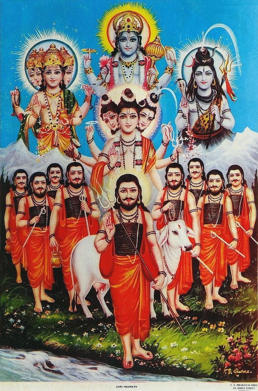 Cosmos hindú: Shri Navnath, kanifnath fondo de pantalla del teléfono