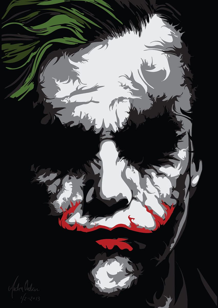 Logo Joker diposting oleh Zoey Mercado, mengapa begitu serius amoled wallpaper ponsel HD