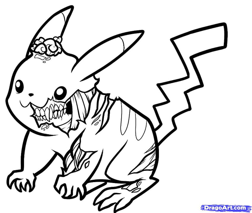 pikachu coloring pages zombie pikachu drawing drawing and coloring [1162x980] for your , Mobile & Tablet, halloween coloring pages HD wallpaper