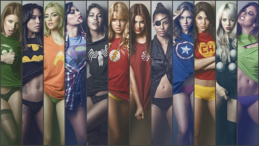 Superhelden-Mädchen HD-Hintergrundbild