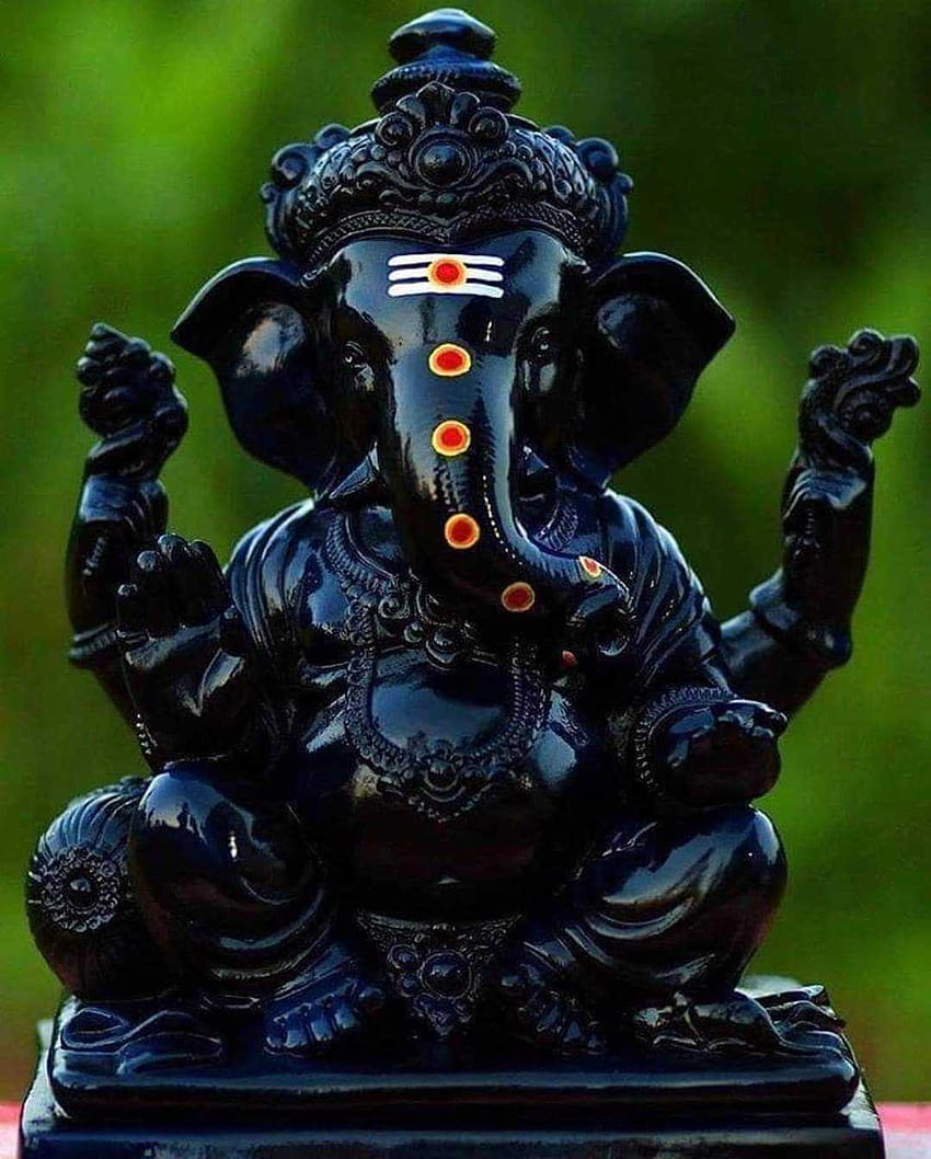 Lord Ganesha, black ganesh HD phone wallpaper | Pxfuel