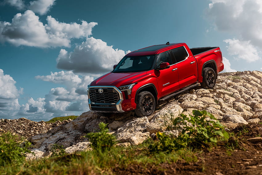 View of the 2022 Toyota Tundra, toyota hilux 2022 HD wallpaper