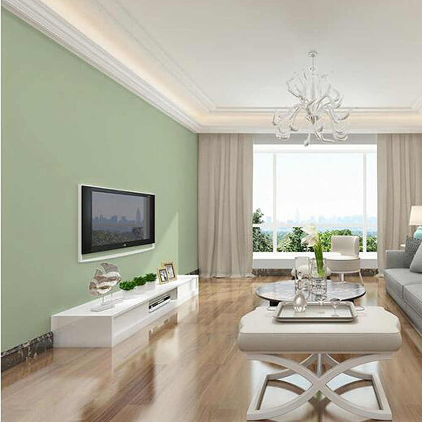 Grüne frische reine Farbe n Heimdekoration selbstklebend ölbeständig für Wand grün, blau, gelb, rot, schwarz, grau HD-Handy-Hintergrundbild