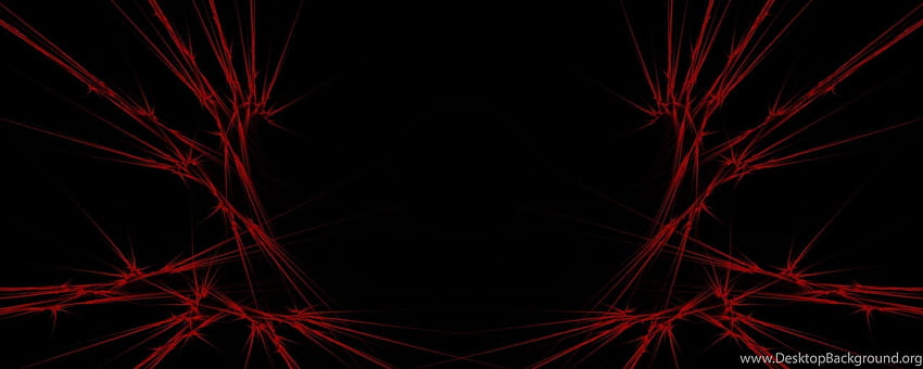 Roter Doppelschirm, schwarzer Computerschirm HD-Hintergrundbild