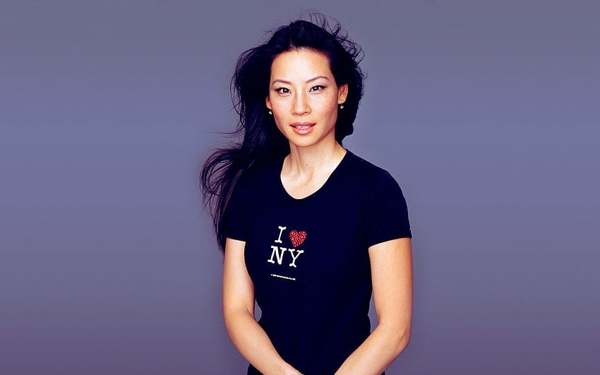 Lucy Liu Black I Love NY Shirt, black shirts HD wallpaper