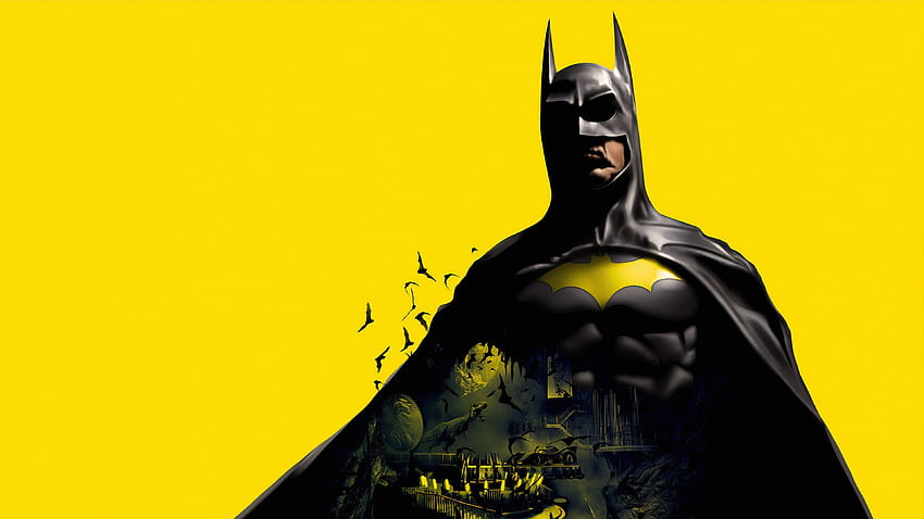 Batman Yellow Backgrounds superheroes HD wallpaper