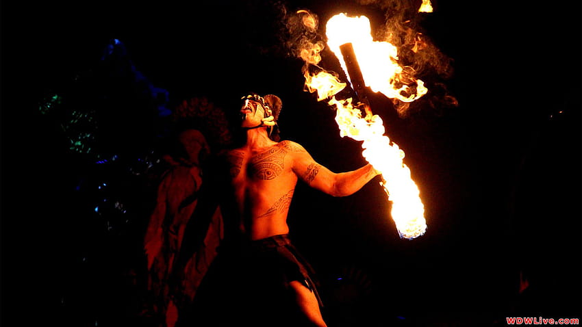 ライオン キングの祭典: 驚くべき火のジャグリング/食べる男! 高画質の壁紙