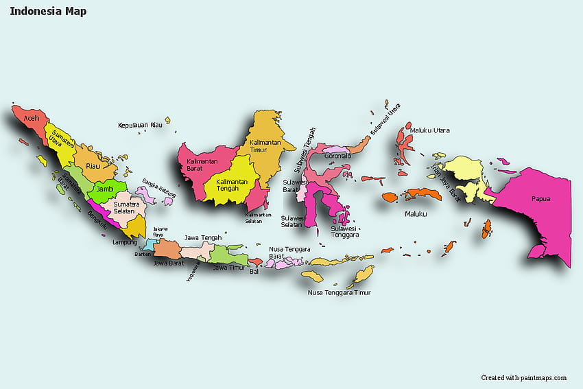 Create Custom Indonesia Map Chart with Online, Map Maker. Color Indonesia Map with your own statistical data. Online, Int… HD wallpaper