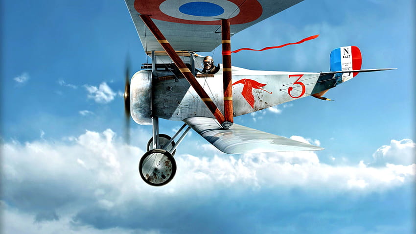 Biplane, pilot, sky, flight 3840x2160 U HD wallpaper