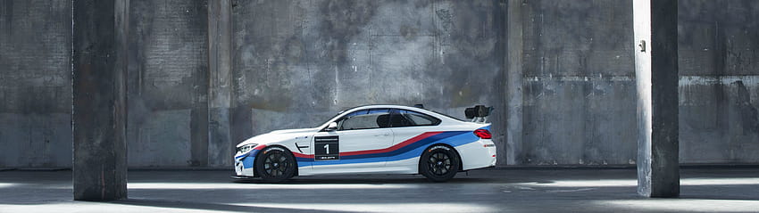 3840x1080] BMW M4 Gt4 : มัลติวอลล์ รถยนต์ 3840x1080 วอลล์เปเปอร์ HD