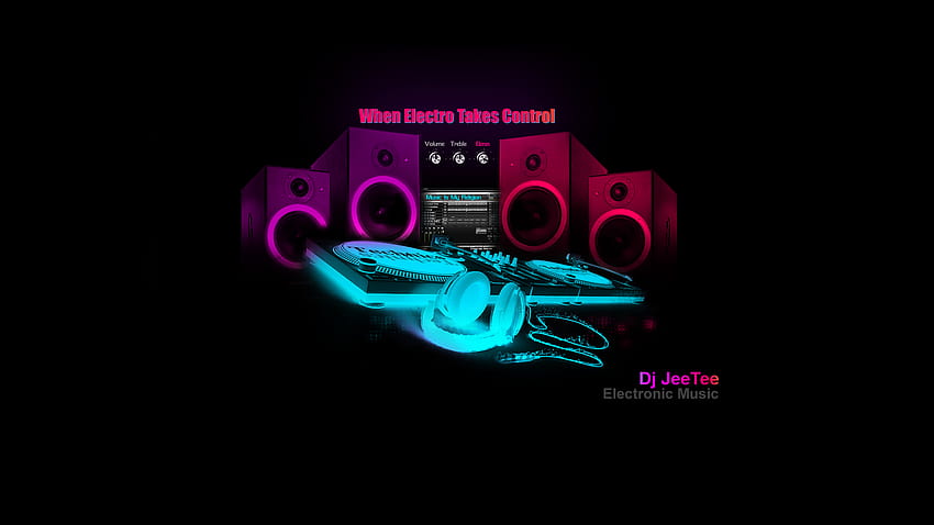 Głośniki DJ, system dj Tapeta HD