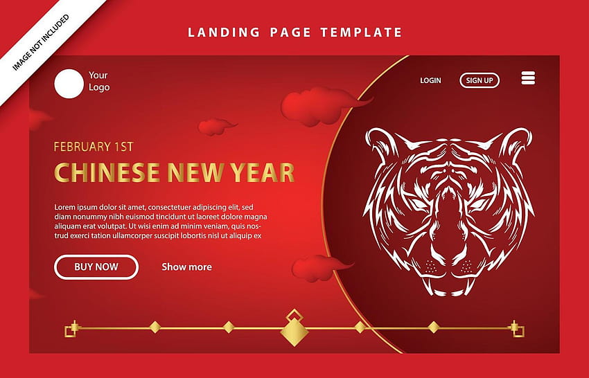 banner año nuevo chino cartel zodiaco asiático plantilla redes sociales febrero s evento 5069204 Arte Vectorial en Vecteezy fondo de pantalla