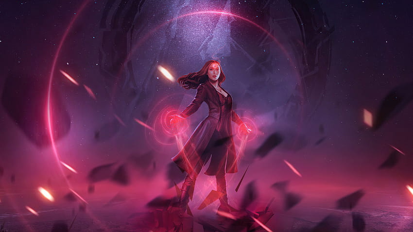 3840x2160] Power Of Scarlet Witch, is based on Wandavision EP5 : r/, red witch HD wallpaper