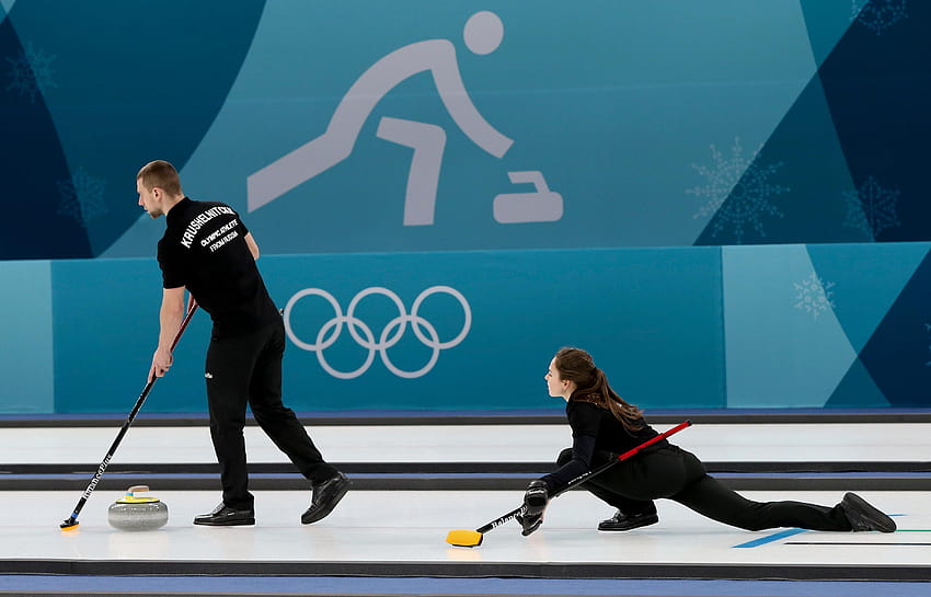 Pyeongchang Olympics begin with mixed doubles curling, anastasia bryzgalova HD wallpaper