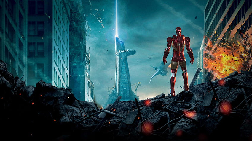 Iron Man Stark Tower, Superheroes, avengers tower HD wallpaper