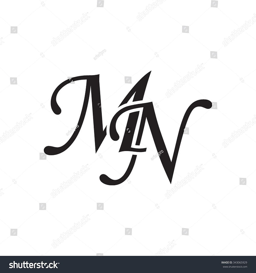 Mn Initial Monogram Logo Stock Vector, minnesota love HD phone wallpaper