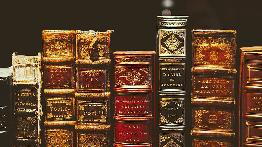 Book Old Brown And Leather, books HD wallpaper