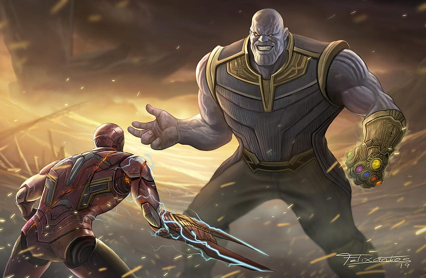 1400x900 Thanos Vs Iron Man Avengers Endgame 1400x900 Resolution, thanos and iron man HD wallpaper