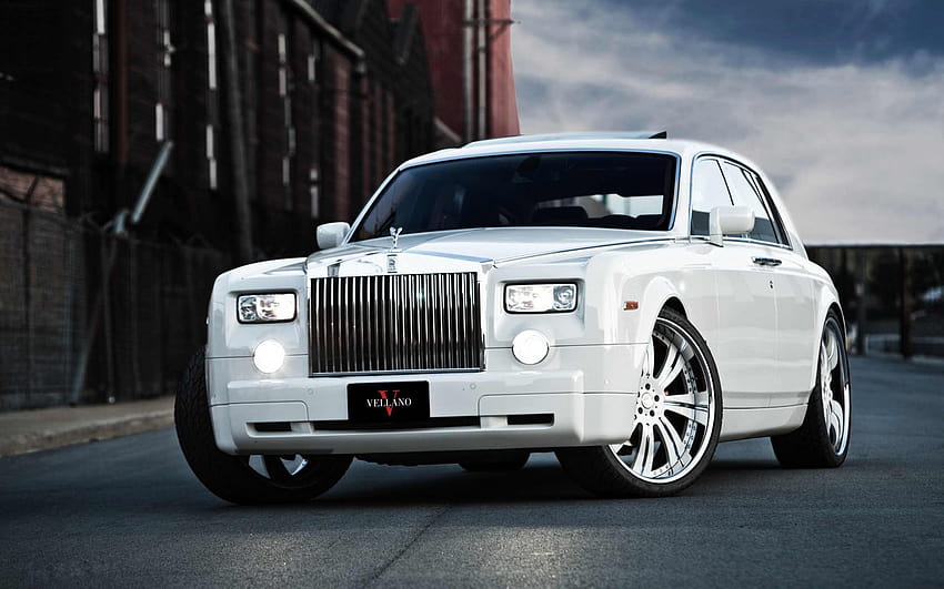 Car Rolls Royce Phantom Custom Big Rims White PCs, big cars HD wallpaper |  Pxfuel